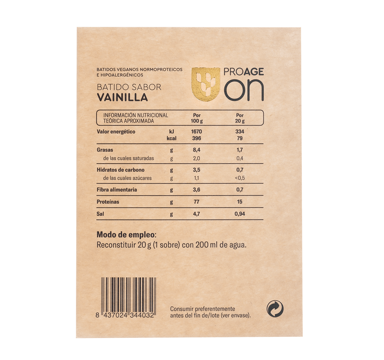 ProAge_OnVainilla-2 Proage on vainilla ingredientes